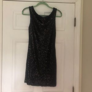 Black Sequin Dress